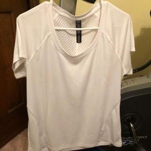 Reebok Women's White Dri Fit Top Size X Large
